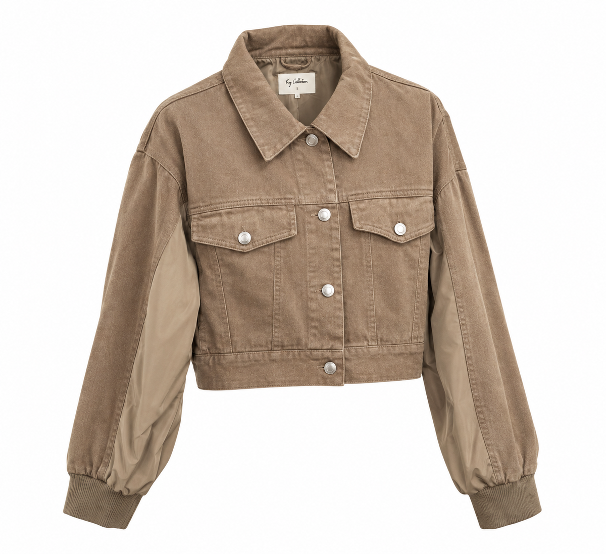 VESTE  BI-MATIERE ALINE