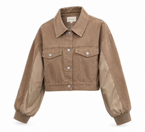 VESTE  BI-MATIERE ALINE