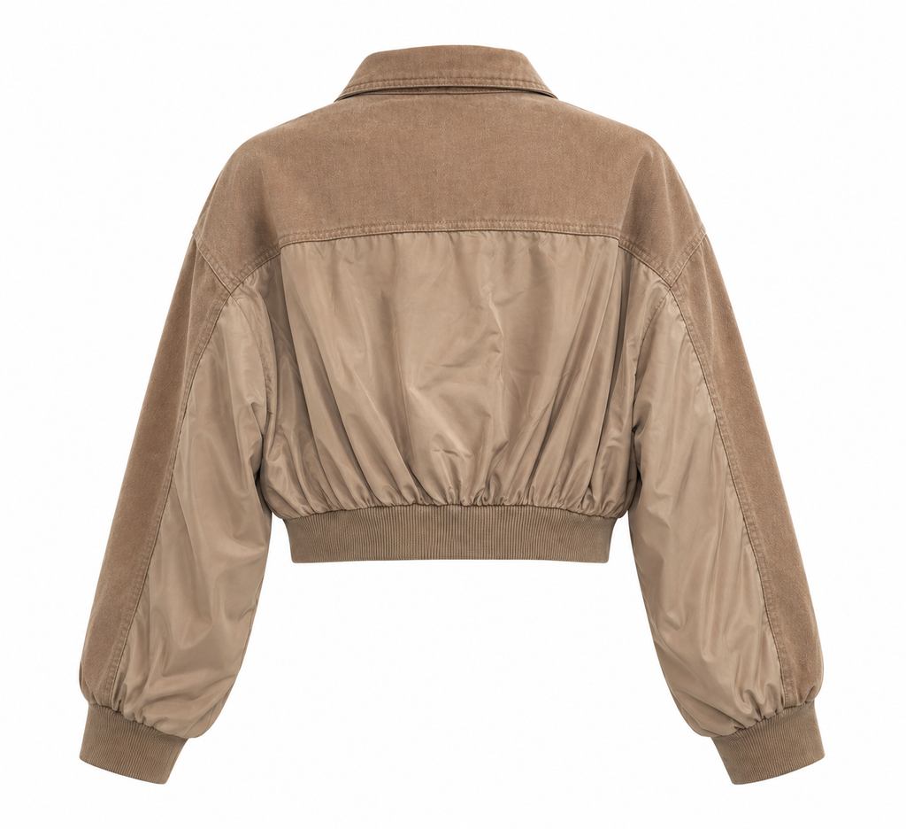 VESTE  BI-MATIERE ALINE