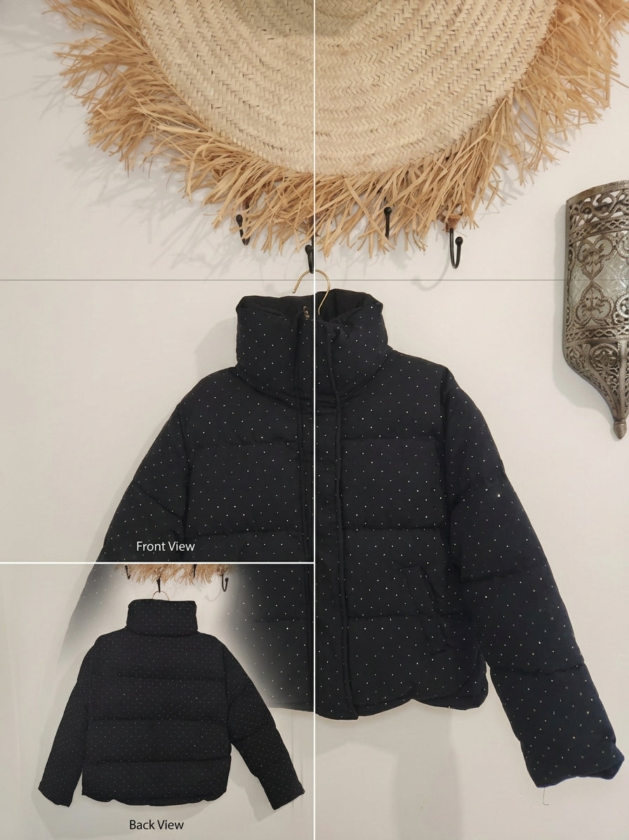 MANTEAU BOMBERS STRASS ANGELE